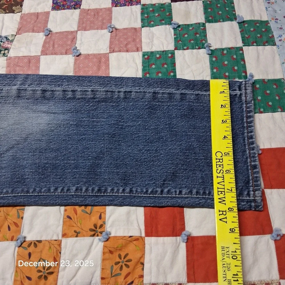Levi's 511 Blue Jeans Men 36x30 Slim Fit Skinny Leg Denim Pants Stone Wash